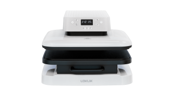 Auto heat press loklik white 2