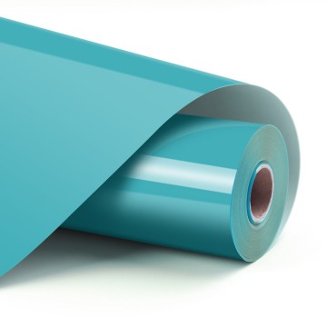 Heat transfer vinyl   aqua blue 12x6ft 4