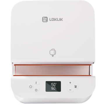 Loklik auto tumbler heat press loklik white
